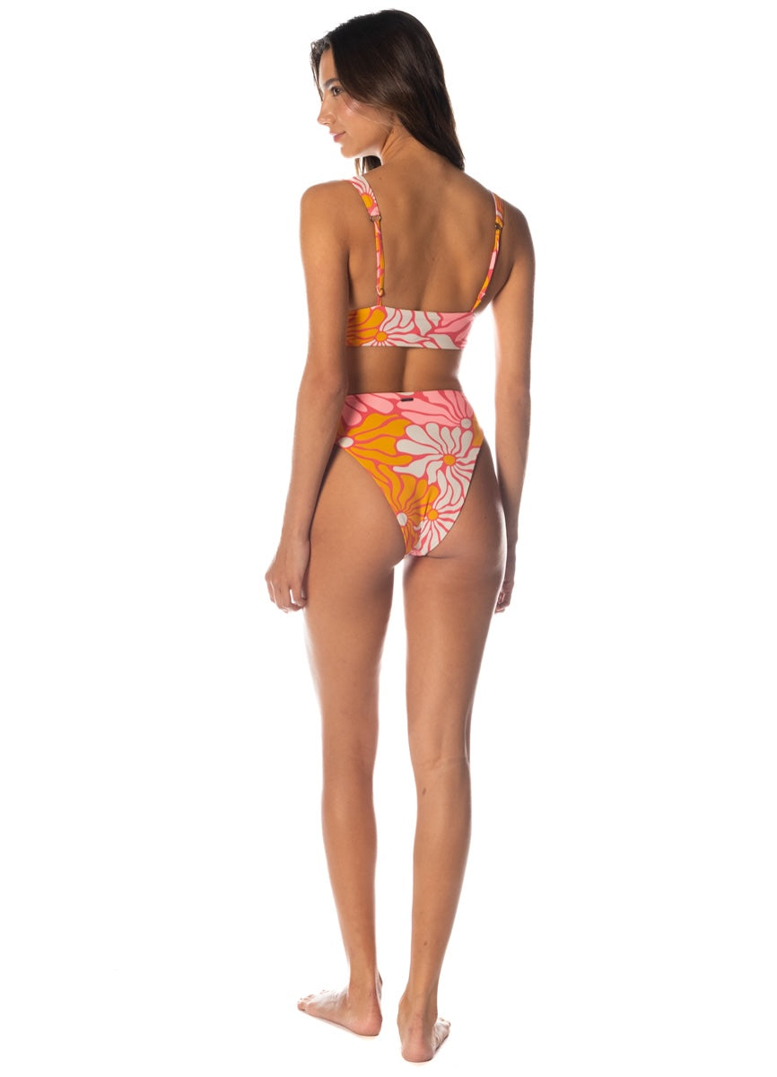 Maaji Dali Flowers Donna Sporty Bralette Bikini Top