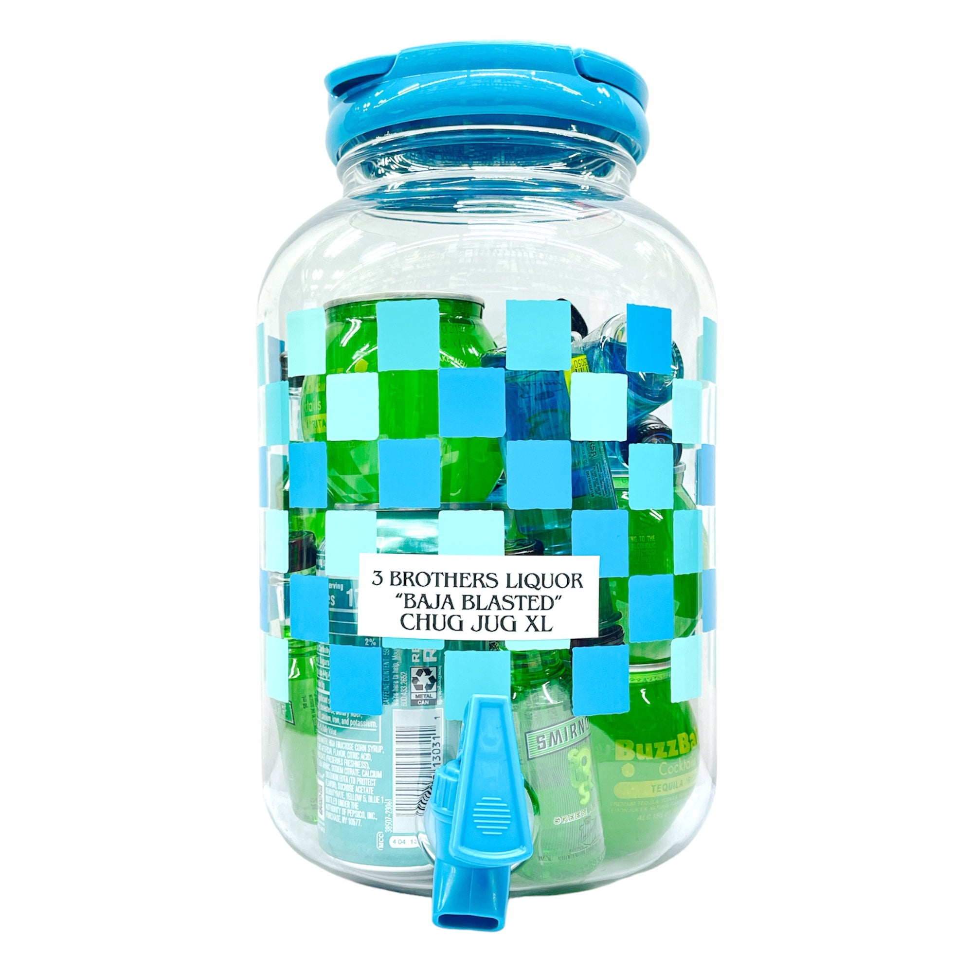 3 Brothers Liquor "Baja Blasted" Chug Jug XL Alcohol Cocktail Party Bucket