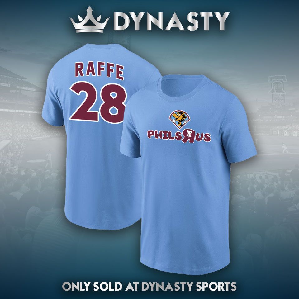 DYNASTY SPORTS & FRAMING Alec Bohm "Raffe" Phils R Us Phillies Player Nickname Shirt Adult