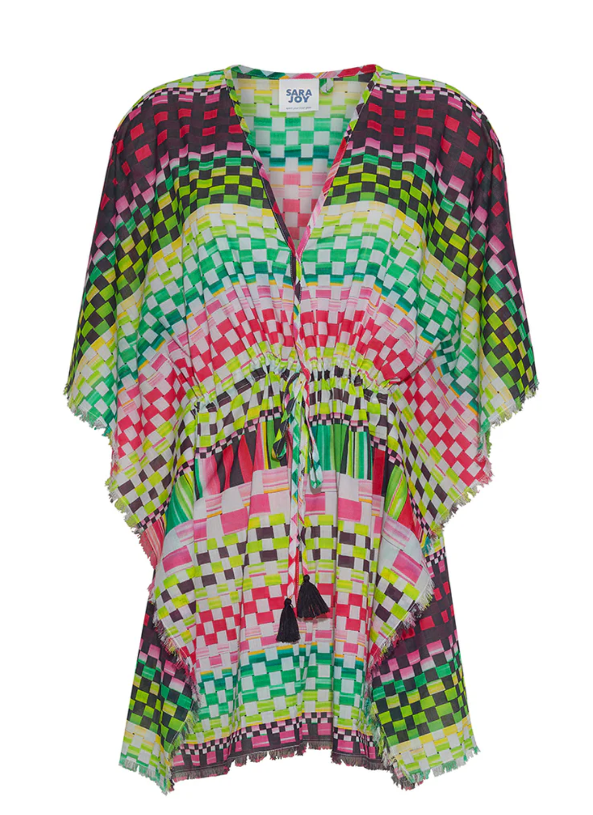 SARAJOY Tropical Geo Open Caftan