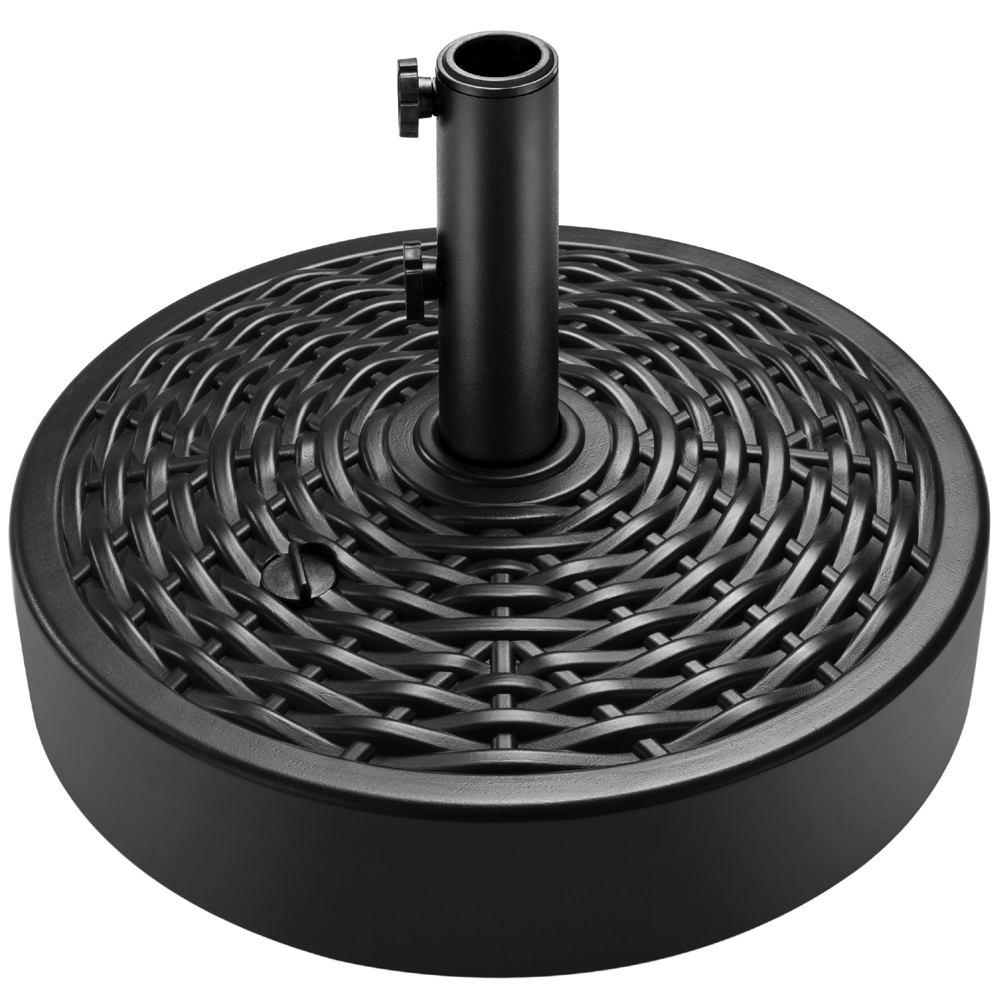 2868 Best Choice Products Fillable Plastic Patio Umbrella Base Stand  Pole Holder w  Adjustment Knob