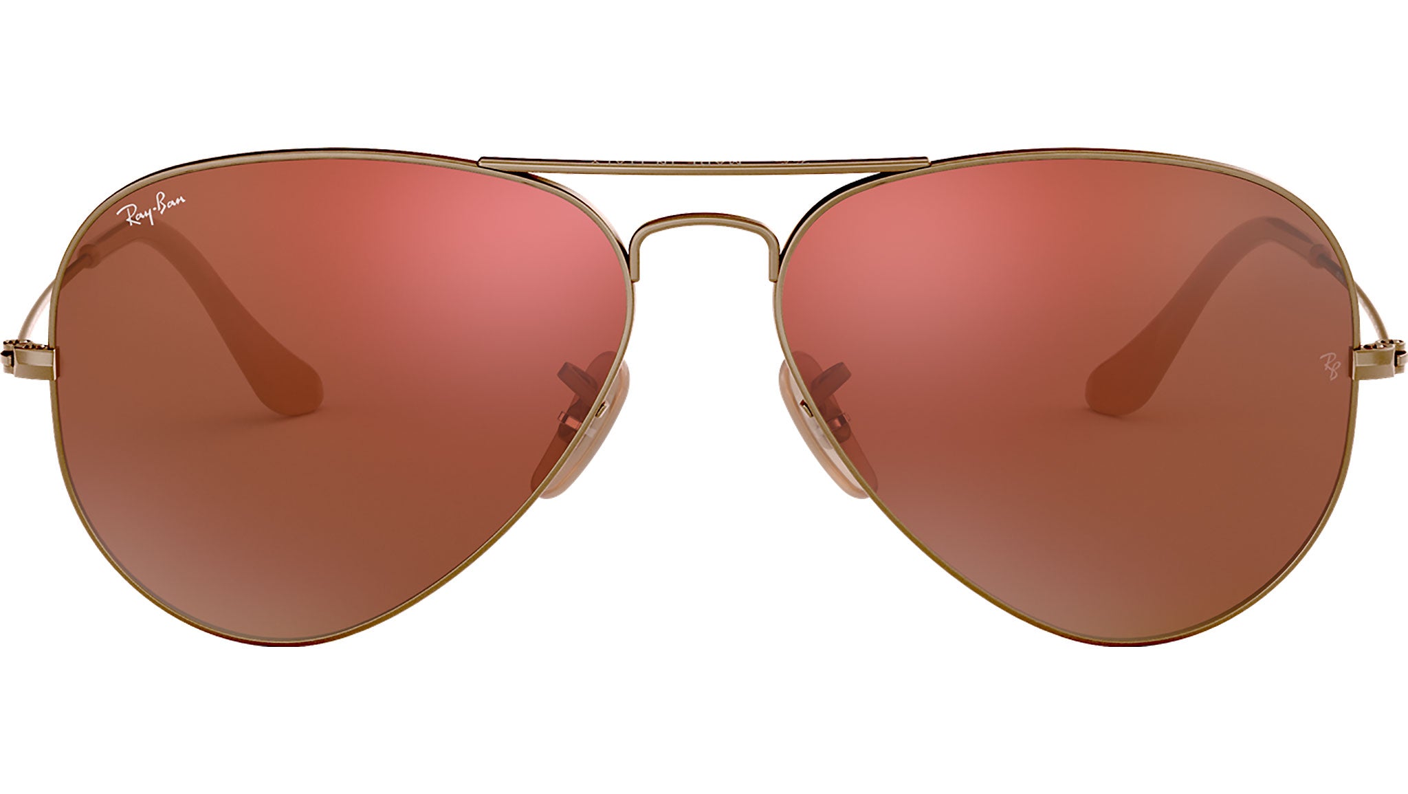 RAY BAN Aviator Flash Lenses RB3025 167 2K Bronze Red