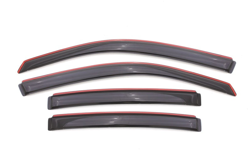 AVS 08 14 Dodge Avenger Ventvisor In Channel Front & Rear Window Deflectors 4pc   Smoke