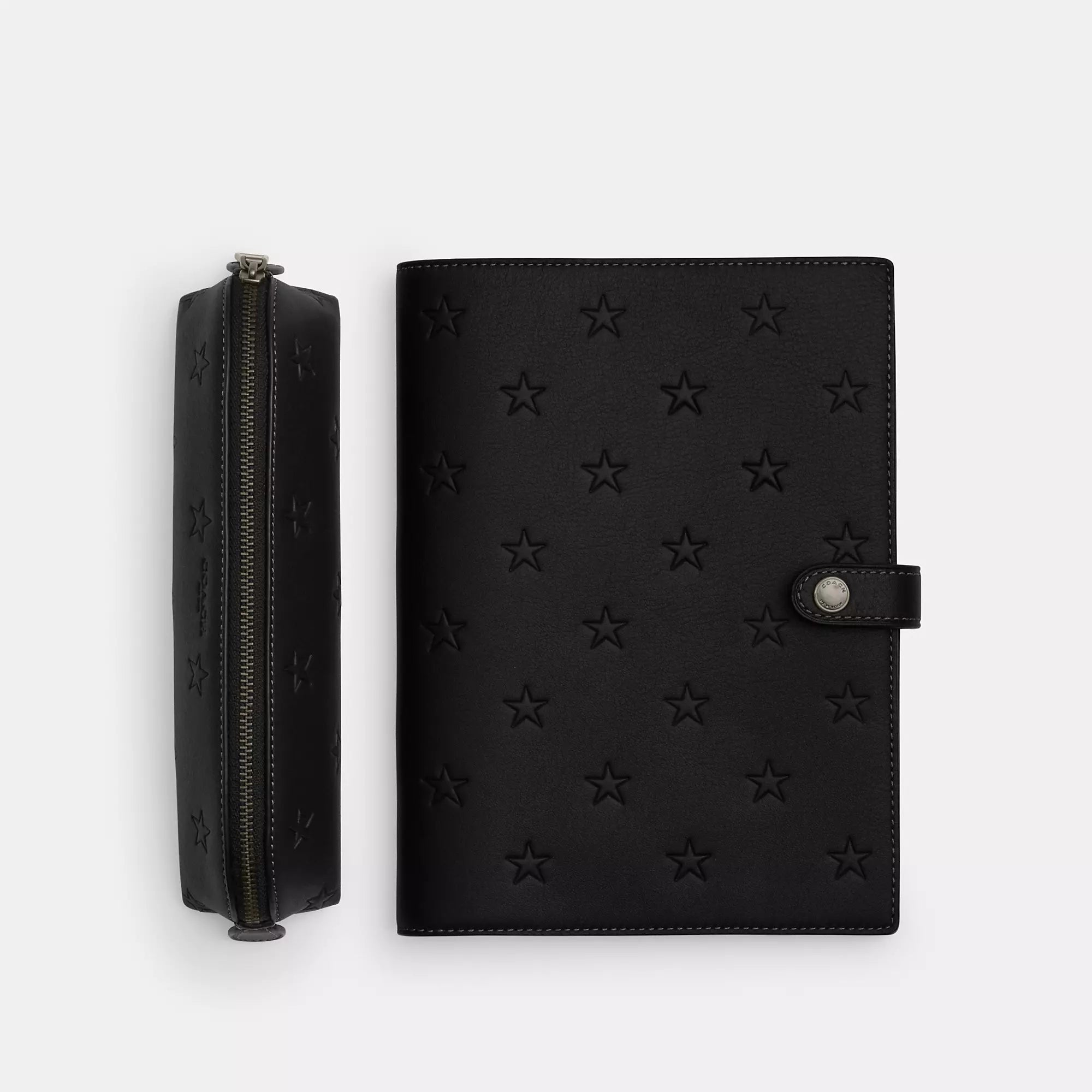 2037 Coach Outlet Boxed Notebook And Pencil Case Set With Star Print