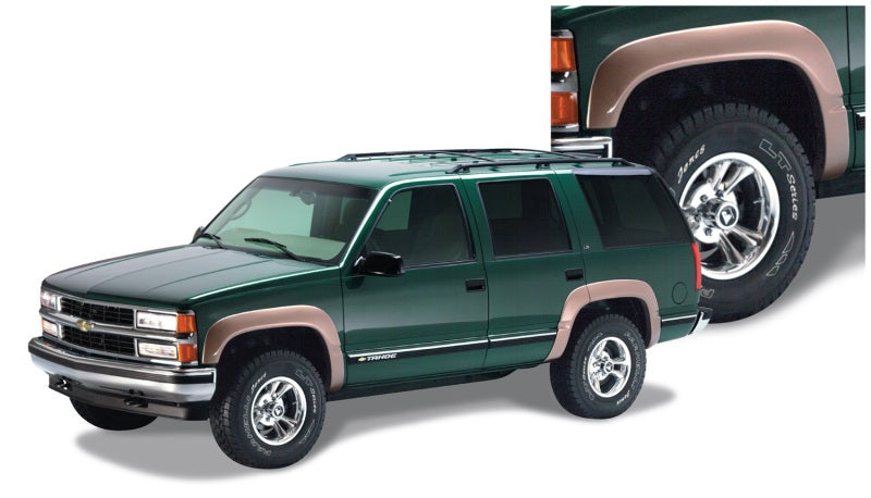 Bushwacker 97 99 Chevy Tahoe OE Style Flares 4pc 4 Door Only   Black