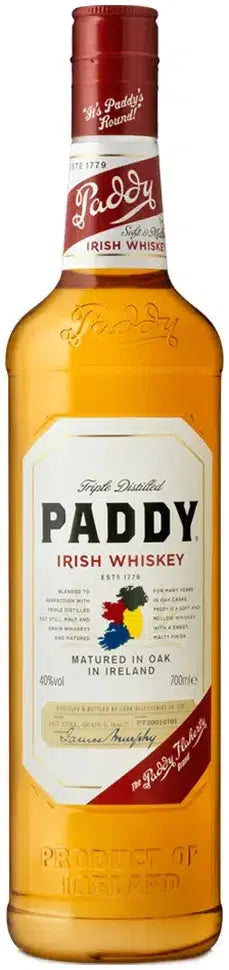 Paddy Triple Distilled Irish Whiskey 700ml