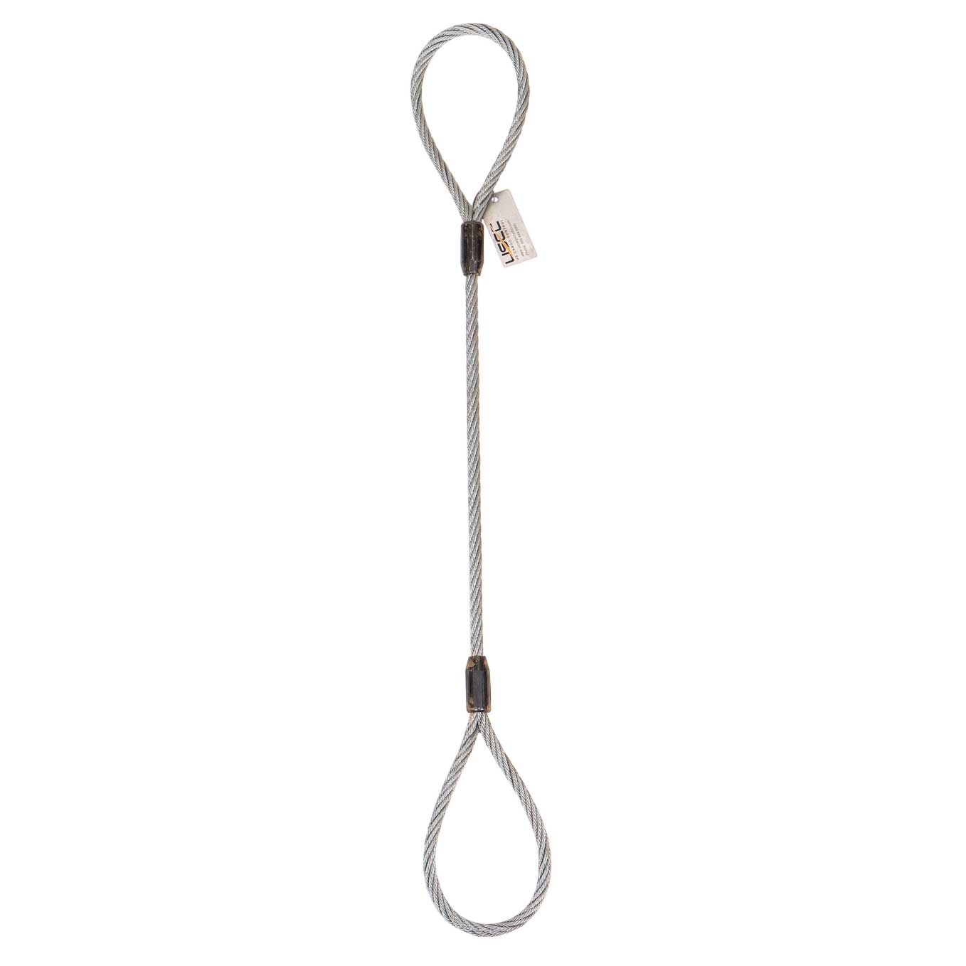 US CARGO CONTROL 1/2" x 6' Standard Eye Cable Laid Wire Rope Sling 7x7x7