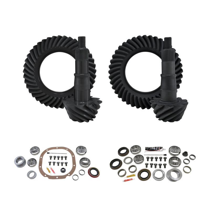 YUKON GEAR & AXLE Yukon Gear & Install Kit Package for 00 08 Ford F150 8.8in Front & Rear 4.11 Ratio