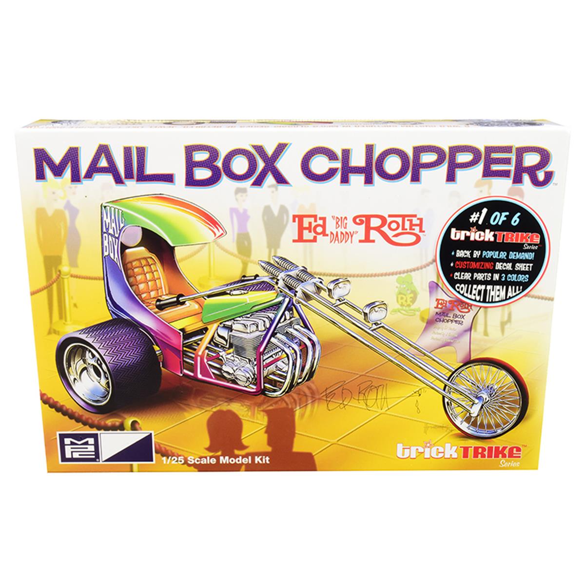 2297 MPC  Skill 2 Model Kit Mail Box Chopper Trike Ed Big Daddy Roths Trick Trikes Series 1 by 25 Scale Model