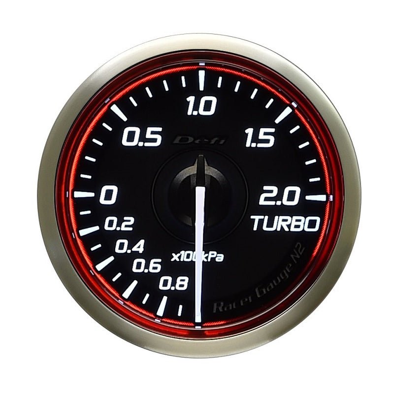 TORQUEGT Defi Racer N2 Standalone Gauge 60mm Boost (2 Bar) Red