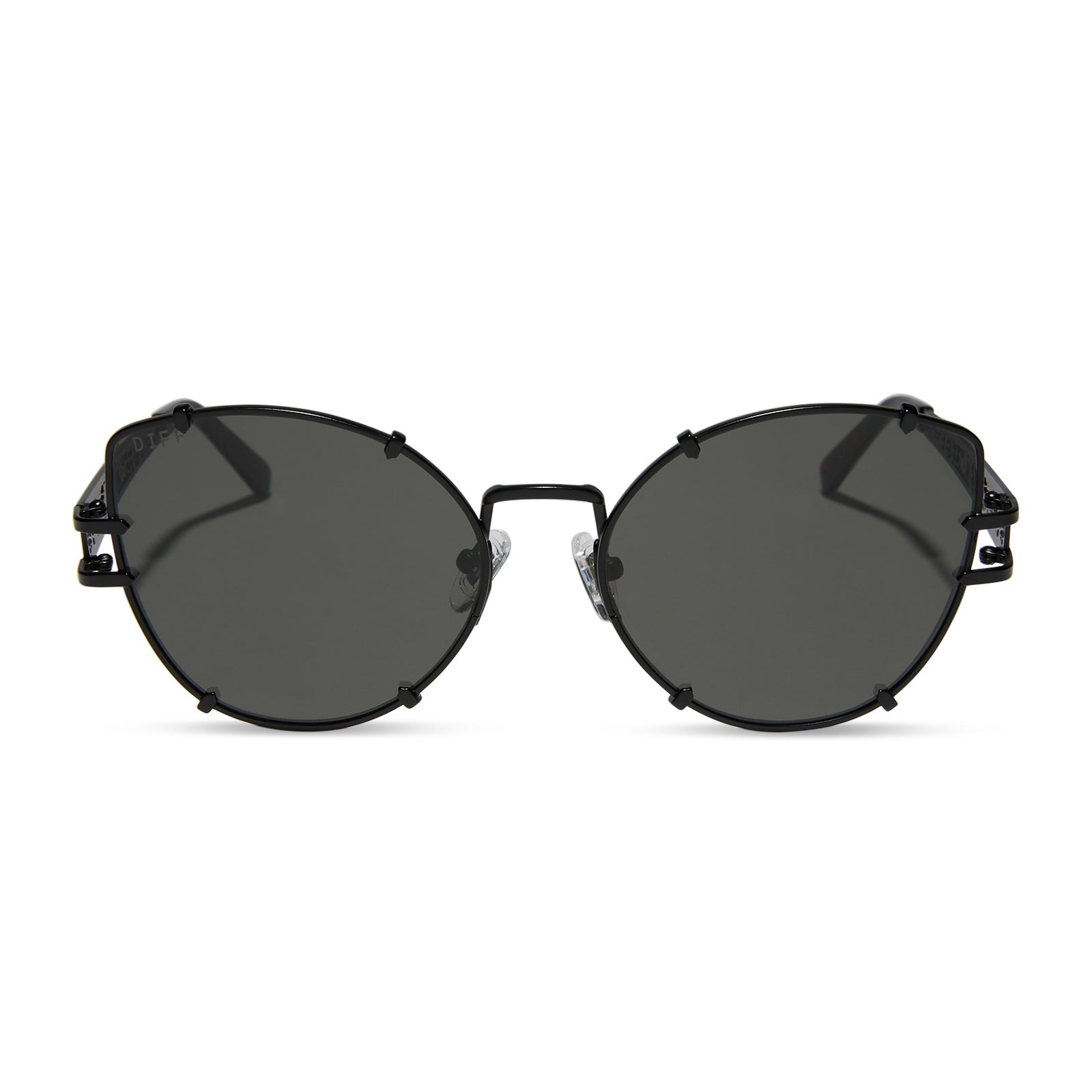 DIFF EYEWEAR BEETLEJUICE™   LYDIA DEETZ™ + BLACK + GREY SUNGLASSES