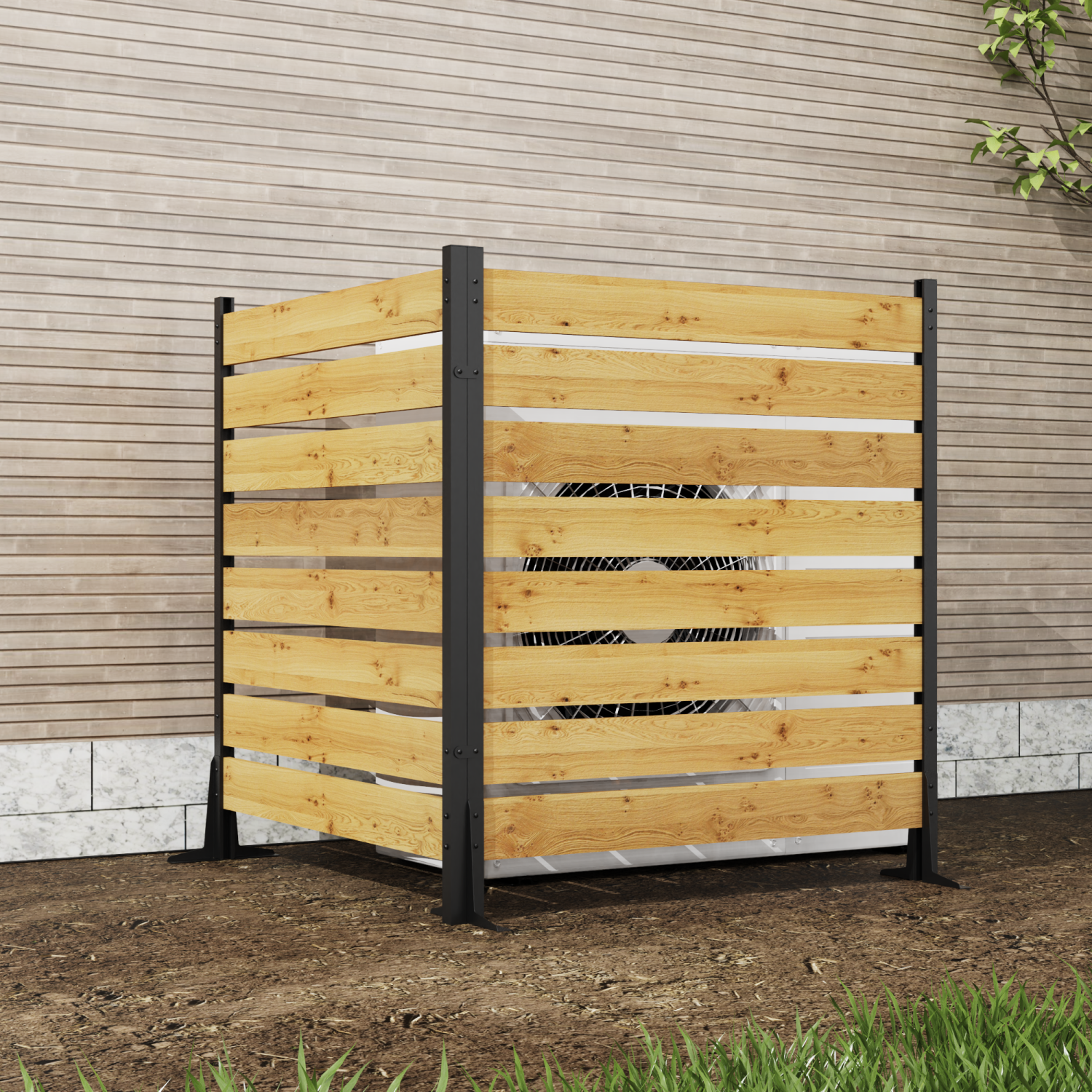 2594 Streamdale Goodyo Cedar Wood Privacy Screen (2 Panels)   Outdoor