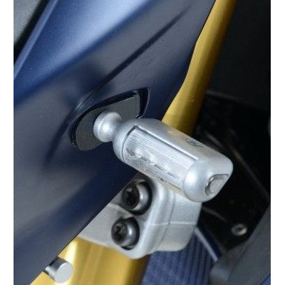 R&G Racing Black Front Indicator Adapter Kit For 2015 2020 Aprilia Tuono V4 1100 Factory ABS
