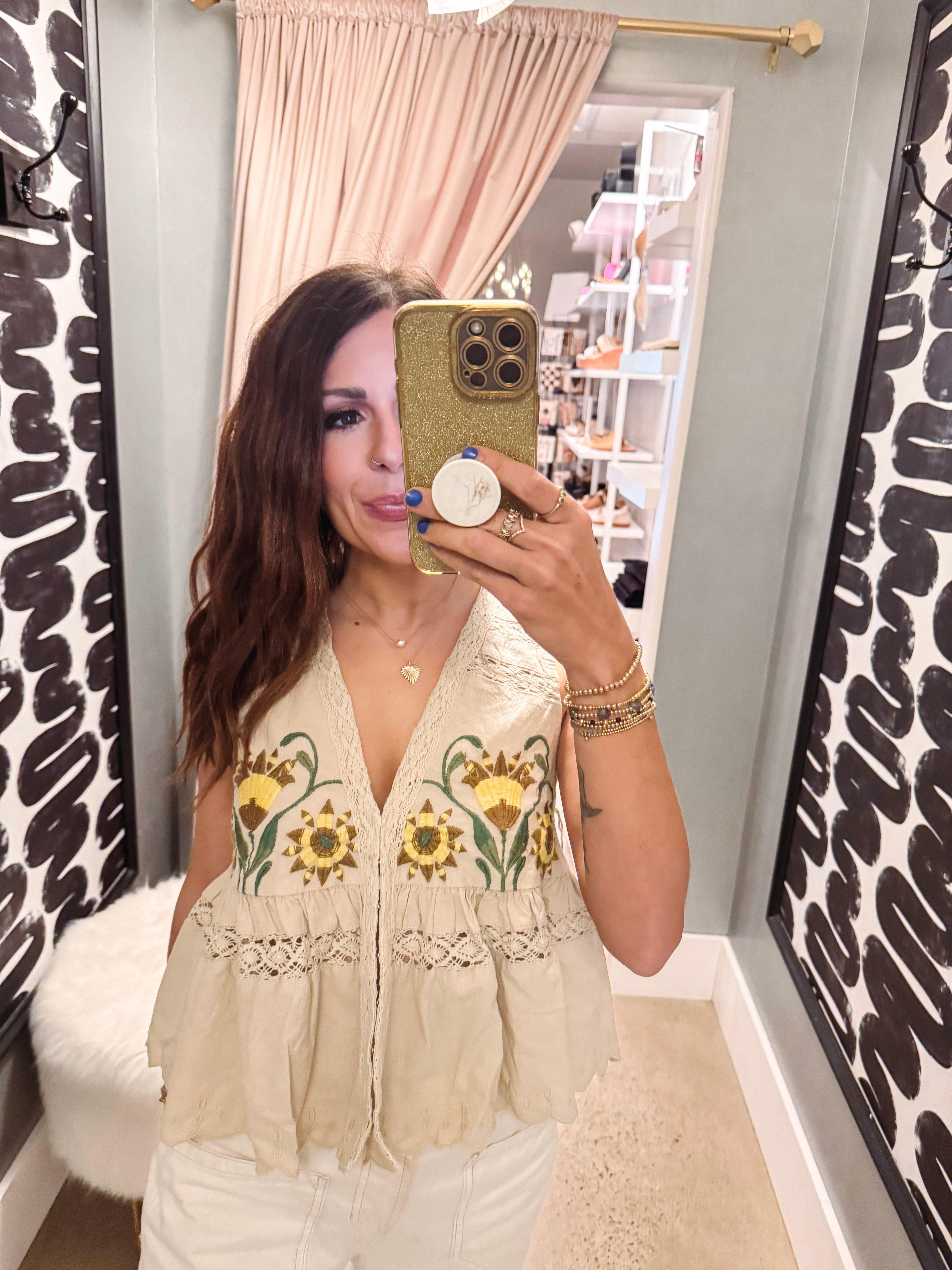 Free People Bali Vine Whispers Top