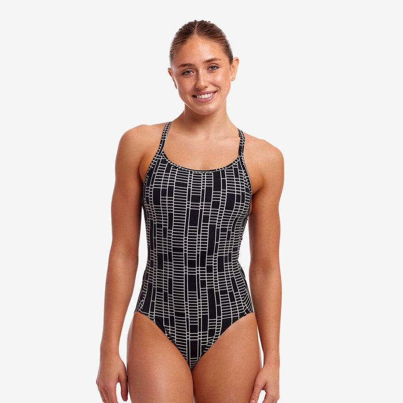 Funkita Ladies Diamond Secure One Piece   Up The Ladder
