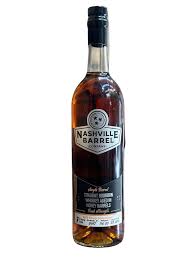 NASHVILLE BARREL CO. Nashville Barrel Single Barrel 7 Year Old Honey Casks Finished Straight Bourbon Whiskey 3750ml