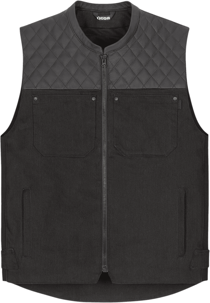 Icon Chamonix Denim Vest Black