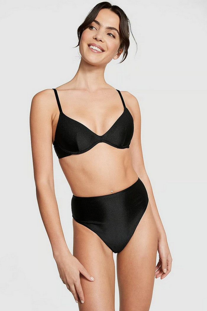 VICTORIA`S SECRET Раздельный купальник пуш ап 626724066 black