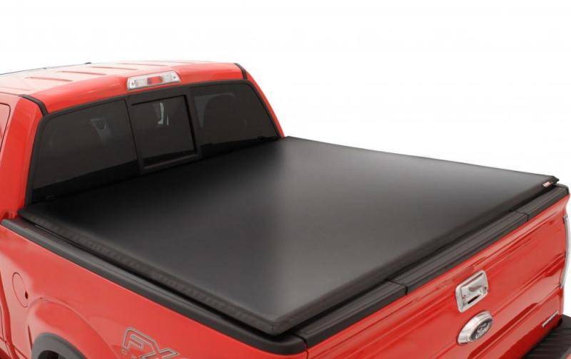 Lund 99 17 Ford F 250 Super Duty (6.5ft. Bed) Genesis Tri Fold Tonneau Cover   Black