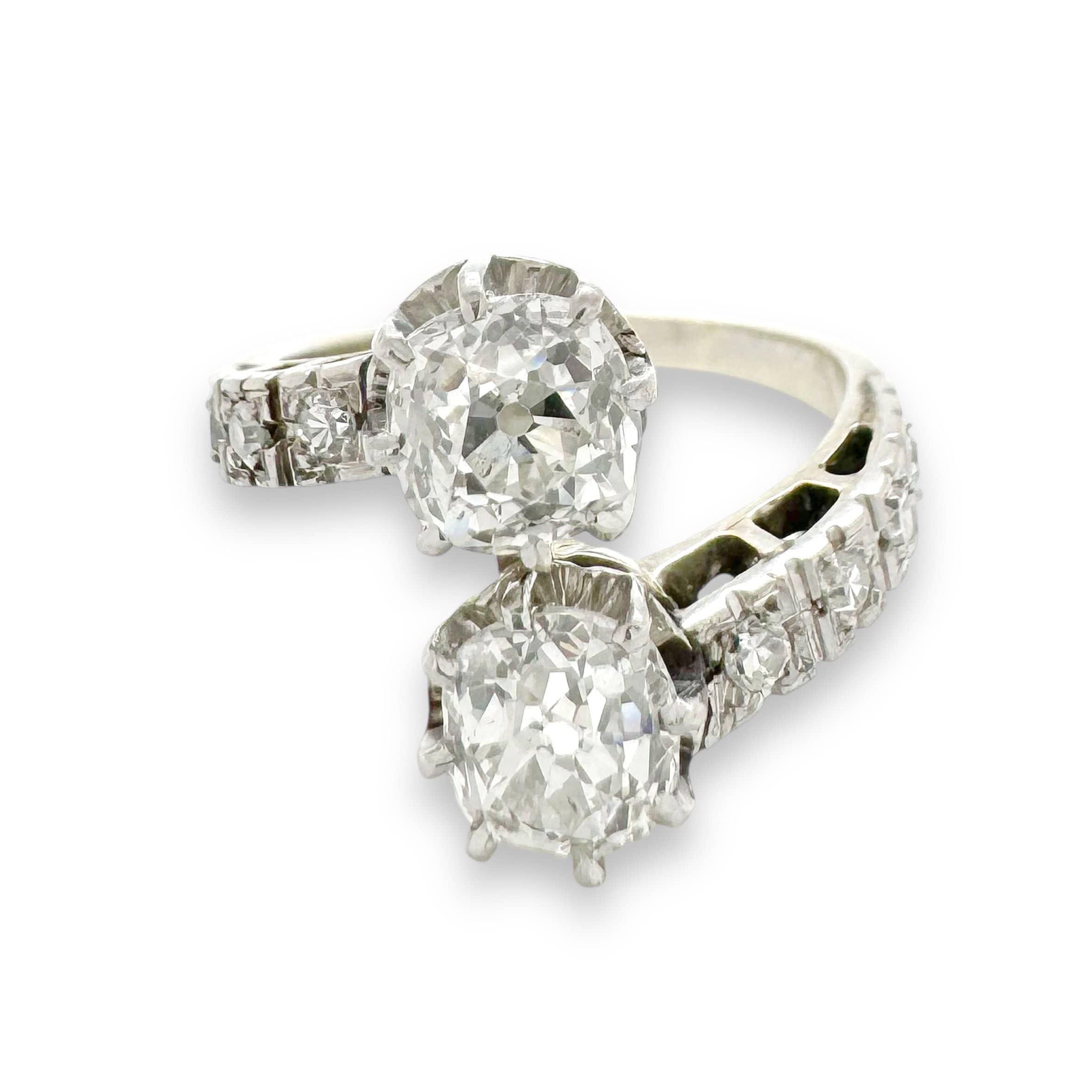GABA BIJOUTERIE Ring Toi & Moi white gold and diamonds
