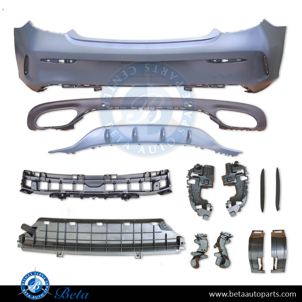 BETAAUTOPARTS Mercedes C Class Coupe C205 (2015 2018), Rear Bumper Normal AMG without PDC, Taiwan, 2058808603