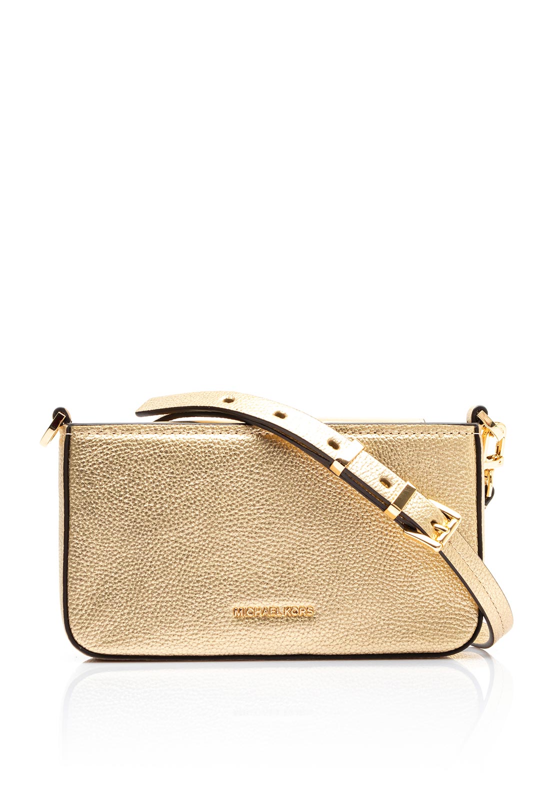 MICHAEL Michael Kors Bryant Metallic Crossbody Bag  Gold
