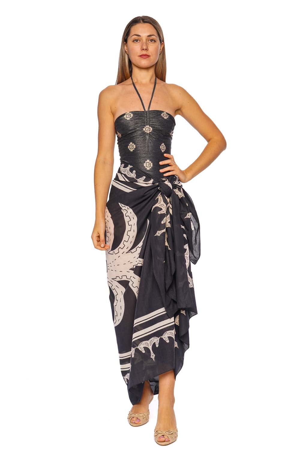 JOHANNA ORTIZ Iconic Palm Ancestral Cotton Pareo