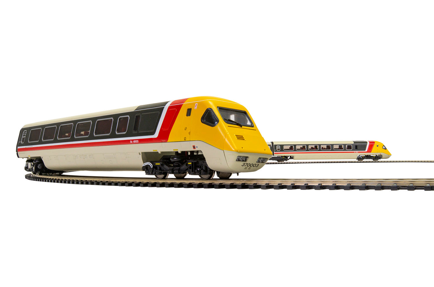 Hornby R3873 BR, Class 370 Advanced Passenger Train, Set 370 003 and 370 004, 5 car pack   Era 7