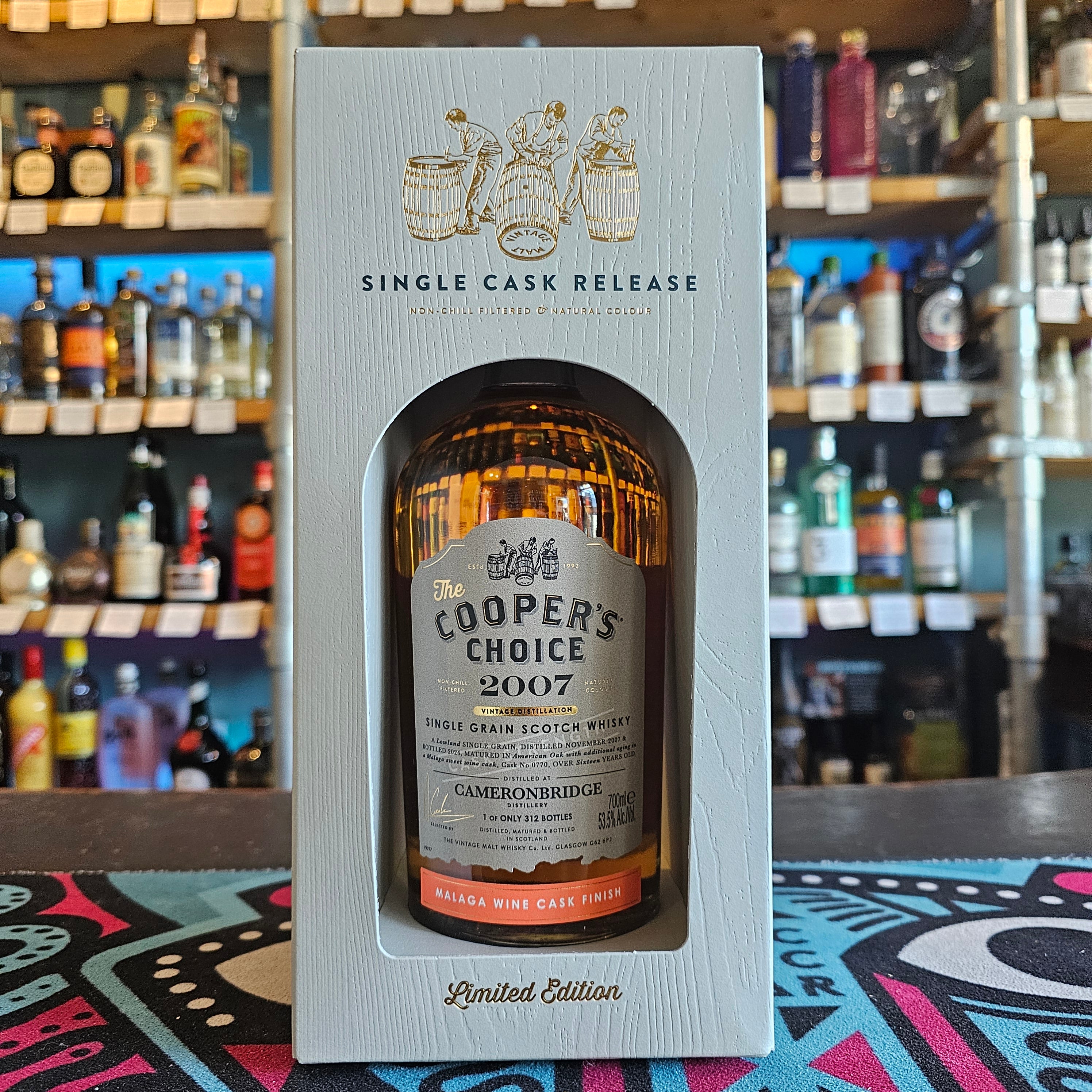 INDEPENDENT SPIRIT OF BATH The Cooper's Choice   Cameronbridge 16 Year Old 2007