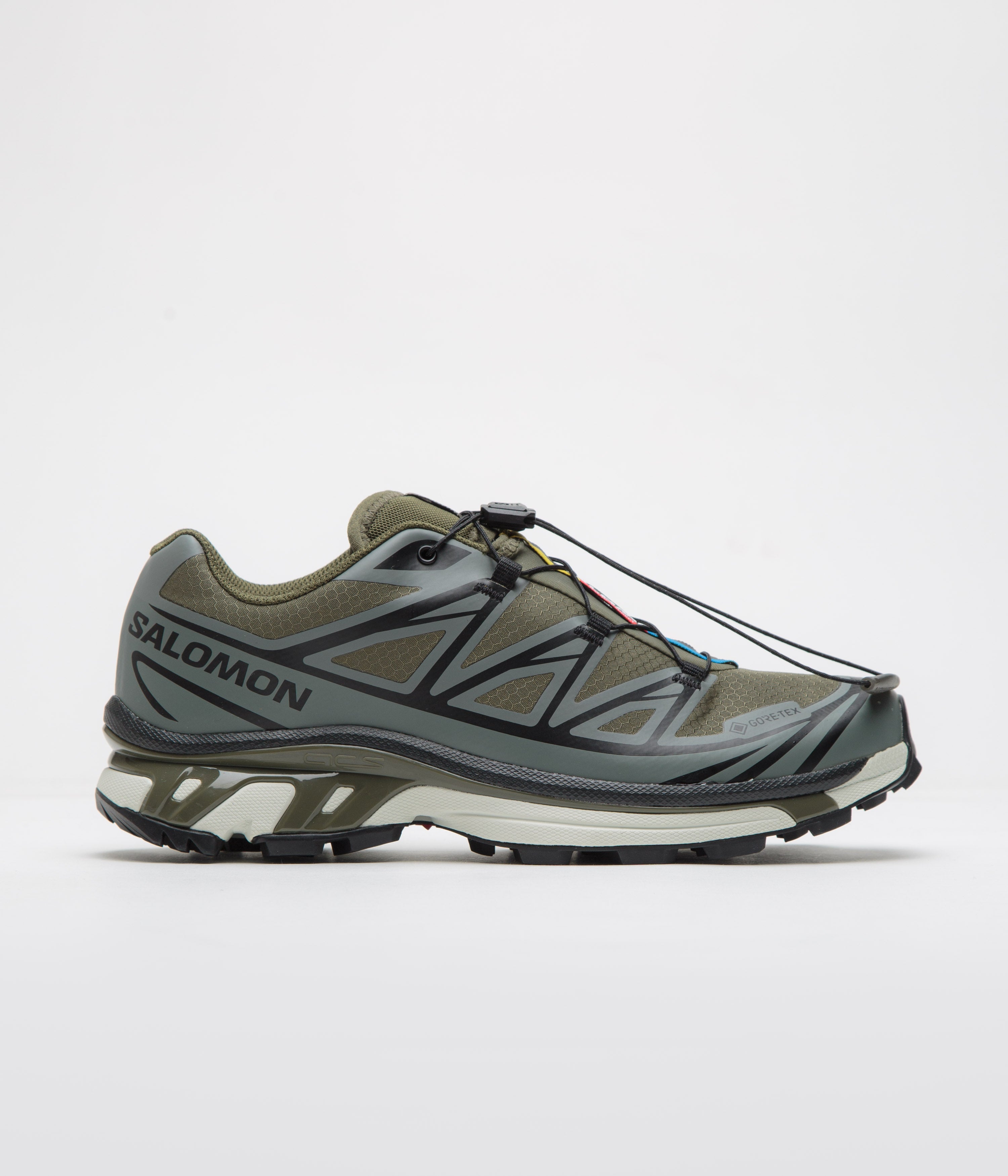 Salomon XT 6 GTX Shoes   Olive Night   Sedona Sage   Black