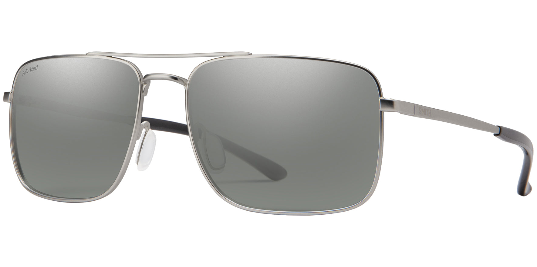 Smith Optics Outcome Polarized Matte Silver Tone Navigator