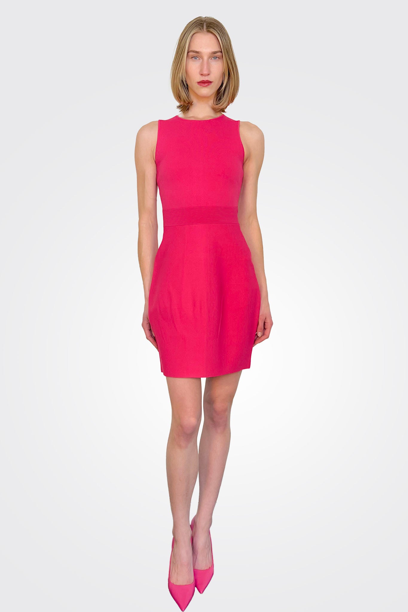 TED BAKER Gorjeta Knit Tulip Dress   Pink