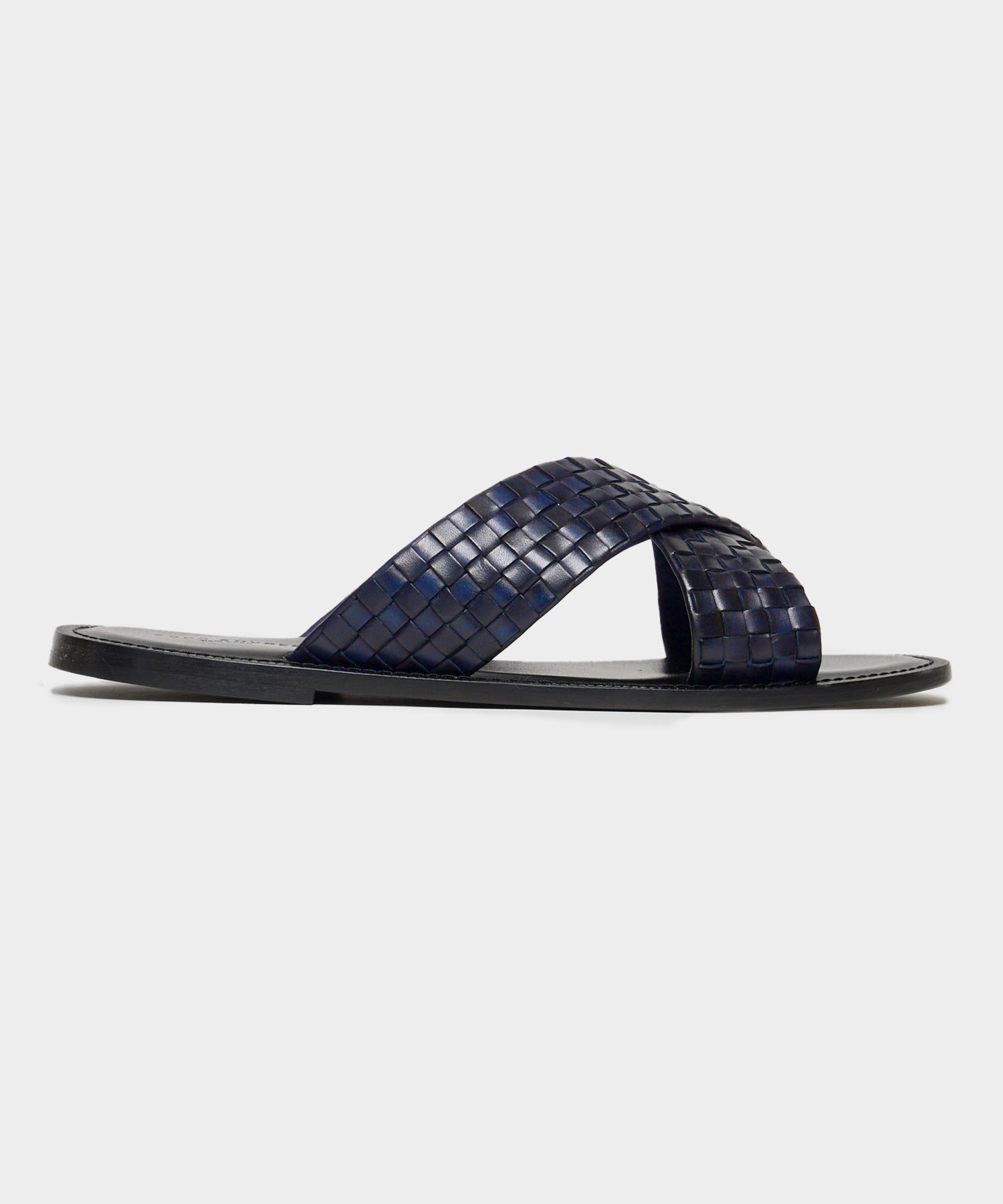 TODD SNYDER Tuscan Leather Woven Crisscross Sandal