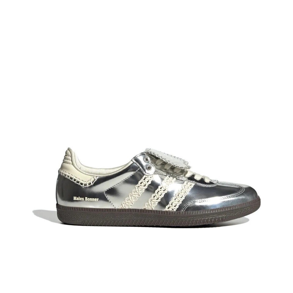 US 13   adidas Samba x Wales Bonner Low Silver Metallic