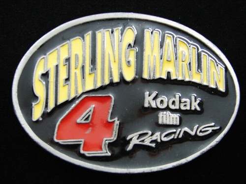 RF15151 VINTAGE 1996 **STERLING MARLIN #4 KODAK FILM RACING** SPORTS BELT BUCKLE