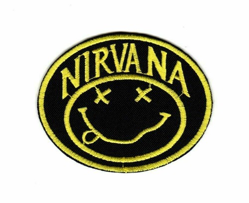 STATE BAGS Nirvana Patch   Smiley American Grunge Alternative Punk Hard Rock Band Logo