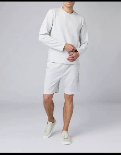 RAG & BONE Rag bone Lewis long sleeve stretch cotton crew gray T shirt sz large NWT $228