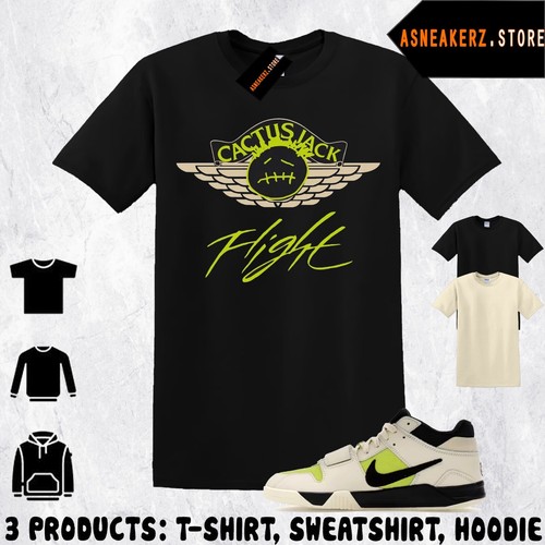 TRAVIS SCOTT CACTUS JACK Shirt To Match AJ Jumpman Jack Travis Scott Bright Cactus Sneaker Flight T Shirt