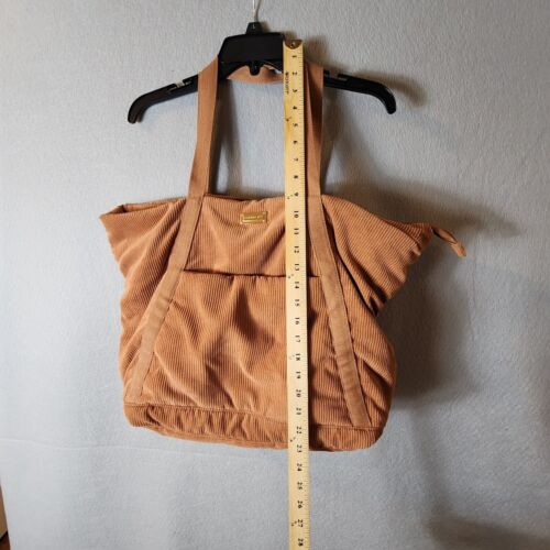 Steve Madden Corduroy Tote Handbag Large Weekender Brown