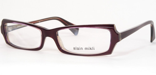 Alain Mikli A0210 12 Violet  Bordeaux UNIQUE RARE EYEGLASSES GLASSES France