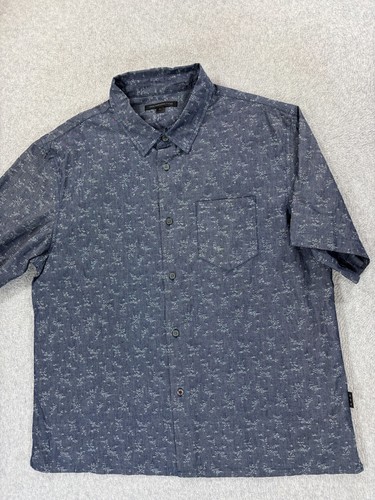 John Varvatos Cotton Long Sleeve Button Down Shirt (Men's XL) Blue