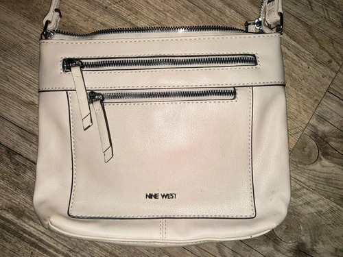 Nine West Women's Coralia Ailani Crossbody Bone Beige Creme Color Purse One Size
