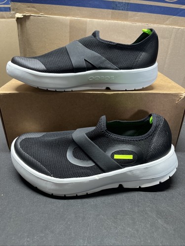 Oofos OOmg Sport Eezee Men’s Size 9 Black White Recovery Low Top Sneakers