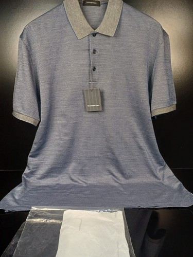 ERMENEGILDO ZEGNA ERMENEGLIDO ZEGNA SILK COTTON POLO SHIRT.