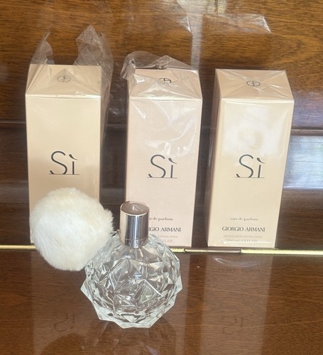 GIORGIO ARMANI Ariana Grande & Armani Si EMPTY Eau de Parfum Glass spray bottle 3.4 fl oz100ml