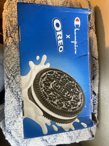 BRANDBLACK Champion X Oreo Slides Mens Sz 9 Limited Edition All Over Cookie Print Slippers