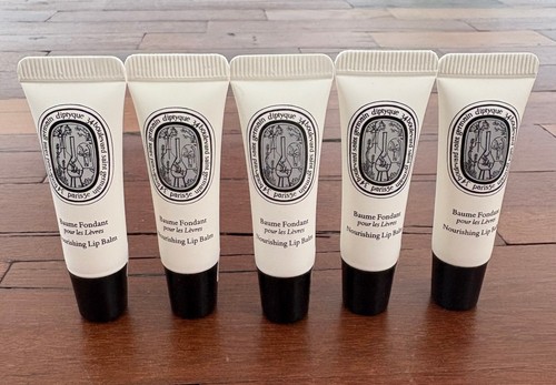 5x DIPTYQUE Baume Fondant Nourishing Lip Balm Travel Mini .17oz   5ml Sealed