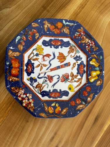 HERMÈS Hermes Pierres d'Orient et d'Occident Dinner Plate Dish Tableware Lapis 10.5 in