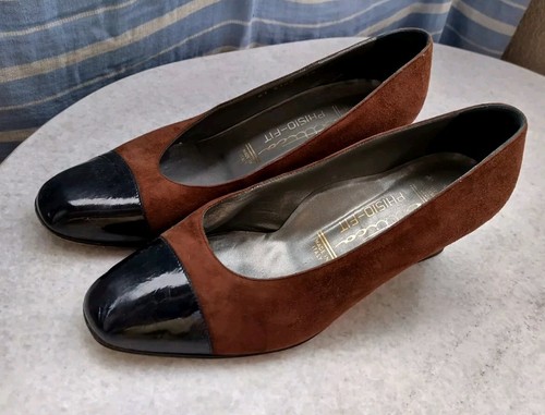 RENS ORIGINAL Vintage suede brown women's shoes by Attica physio fit  Italy  size 39