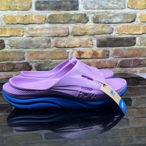 HOKA RECOVERY HOKA Ora Recovery Slide 3 Mens 11   Womens 13 Sandals Cyclamen Blue Pink 1135061
